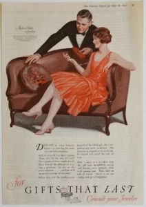 For Gifts That Last Consult Your Jeweler 1927 Magazine Ad - Picture 1 of 2