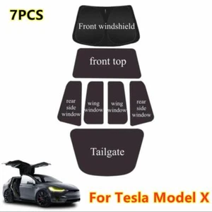 7X Roof Window Sleep Privacy Camping Blind Sun Shade Cover For Tesla Model X - Picture 1 of 5