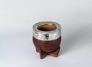 Mate Gourd Imperial Brown Ceramic | Ceramic Mate Brown | Without Straw - Picture 1 of 6
