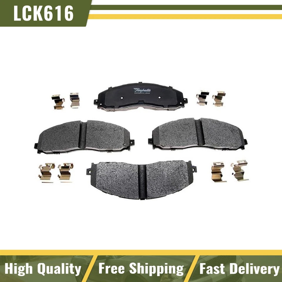 Передние металлические тормозные колодки Raybestos Element3 для Ford F-350 Super Duty 2013-2019 годов выпуска - Изображение 1 из 3