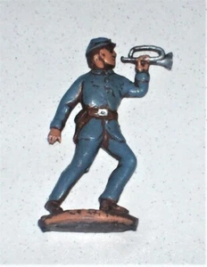 Soldatino Cromoplasto Landi SUDISTA CON TROMBA - Far West CONFEDERATI - Picture 1 of 1