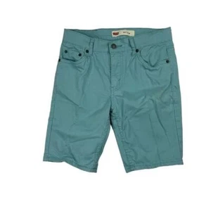 Levi's 511 Slim Boys Straight Stretch Green Shorts Size 14 - Picture 1 of 5