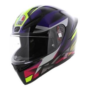 AGV K1-s ECE 22.06 Fastlap Gloss Black Pink Purple Motorcycle Helmet 2206 - Picture 1 of 20