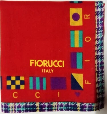 PAÑUELO USADO VINTAGE PATRÓN BANDANA ALGODÓN 16" BOLSILLO CUADRADO PAÑUELO HOMBRE Foto 1 de 2