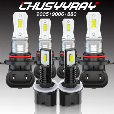 For Oldsmobile Aurora 1995-2003 9005 9006 880 Headlight & Foglight LED Bulb 6Pcs - Image 1 of 4