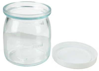 ARIETE Barattolo Bicchiere Contenitore Vetro per Macchina Yogurt Yogurella 617 - Immagine 1 di 4