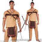 CL240 Native American Brave Warrior Indian Halloween Fancy Dress Mens Costume