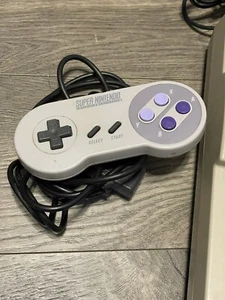 SNES Super Nintendo Original Controller Authentic OEM OFFICIAL SNS-005 Tested - Picture 1 of 2