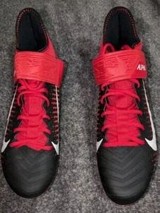 Nike Men's Alpha Menace Pro 2 Football Cleats Red Black BV3945-600 Lot Size 12 - Picture 1 of 7
