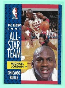 Michael Jordan 1991-92 Fleer #211 Chicago Bulls All Star Team - Picture 1 of 2