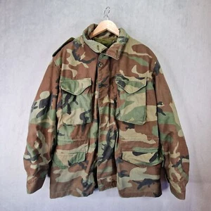 Alpha Industries M65 Jacket Mens Large Camouflage Cold Weather Field Made USA - Picture 1 of 16