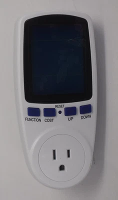 Штепсельная вилка измерителя мощности домашний монитор потребления электроэнергии PM01-US 3 штыря - Изображение 1 из 4