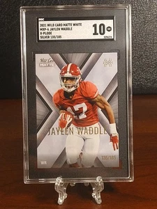 2021 Wild Card Matte White Jaylen Waddle X-PLODE Silver 135/185 - Picture 1 of 2