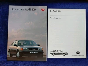 AUDI 100 Typ C 4 Prospekt 1.1992 + Beilage niederländisch - Picture 1 of 8
