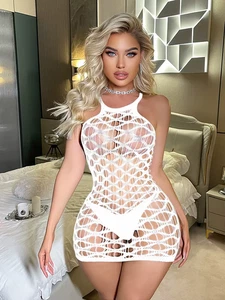 Vestido Lencero de Encaje Sexy – Lencería Fina para Mujer – Talla Única - Imagen 1 de 8