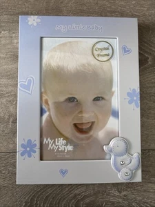 Bilderrahmen Baby blau ( Foto 10X15cm ) 19x14x1 Cm - Bild 1 von 2