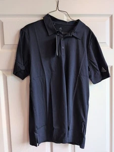 Adidas Men's Size Medium Navy Blue Short Sleeve Cotton Blend Golf Polo Shirt - Picture 1 of 3
