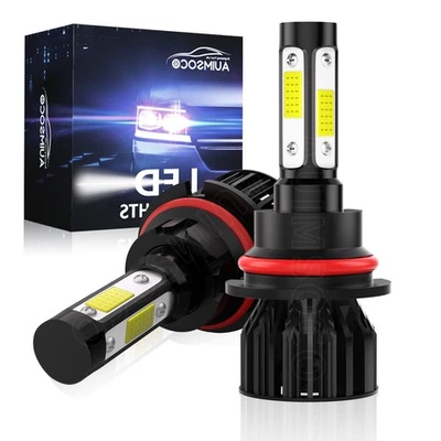 Kit de faros LED de 4 lados para Volvo 240 1990-1993 9004/9007 bombilla blanca haz alto y bajo Foto 1 de 4