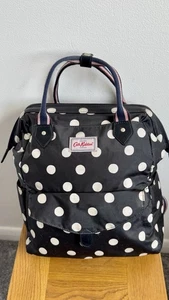 Cath Kidston Black Large Capacity Frame Backpack Rucksack Bag - Picture 1 of 6