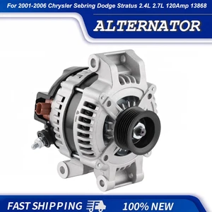 Alternador 13868 120 amperios para Chrysler Sebring Dodge Stratus 2001-2006 2,4 L / 2,7 L - Imagen 1 de 11