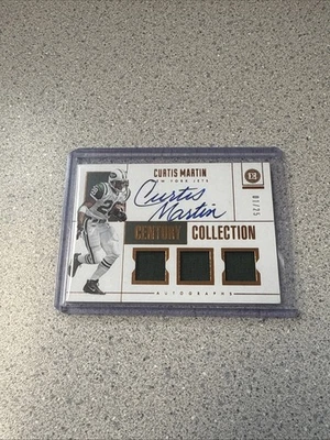 2019 Panini Encased Curtis Martin Century Collection Patch Auto 01/25  - Image 1 of 3