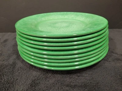 NUEVO Pier 1 Importaciones Juego de 9 "Capri" Melamina 11" Plato de Cena Piedra Verde Foto 1 de 4