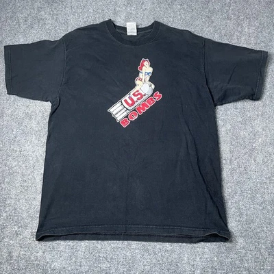 Vtg 1999 US Bombs World Tour T-shirt Mens L Punk Rock Band Tee Concert Shirt 90s - Image 1 of 4