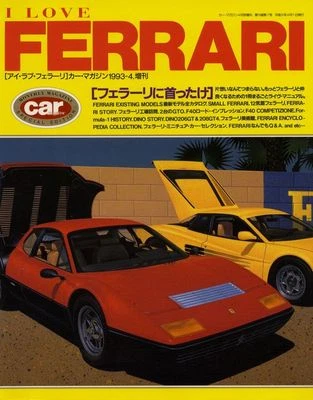 [LIBRO] I LOVE FERRARI 348 512 DINO 250 275 365 F40 GTO TESTAROSSA MONDIAL Japón Foto 1 de 4