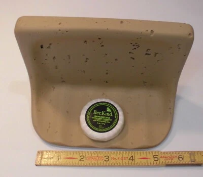 Marrón-Café Color: Base de Cemento Piedra Duradera: Jabonera para Bañera/Ducha, Nueva Foto 1 de 4