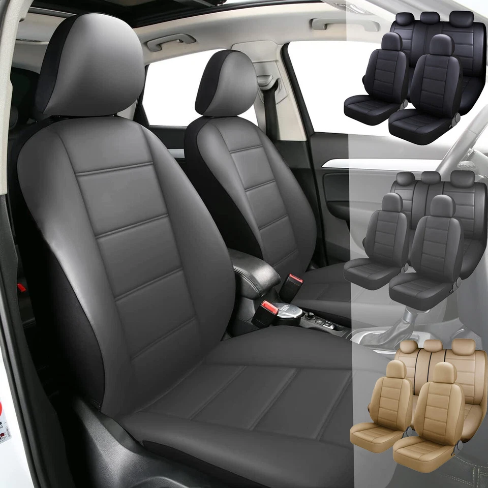 For Hyundai Elantra/Tucson/Sonata/Accent Luxury Leather Car Seat Cover Full Set Foto 1 de 4