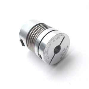 Ringfeder DKN 20 Bellow Motor Coupler, 1/4" to 6mm Bore, 1 1/4" Long, 1.1ft-lbs - Picture 1 of 3