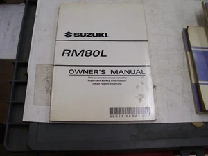 OEM Suzuki 1990 RM80L Owners Manual, June 1989, Printed In USA, 99011-02B24-03A# - Picture 1 of 12