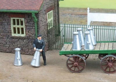 OSBORNS MODELS 3D OSBF080 OO Spur 1/76 Porter mit Milchkannen (UNLACKIERT)