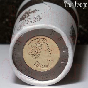 2022 Queen Elizabeth II 25x$2 Special Wrap Roll Black Ring Toonie Coin Canada - Picture 1 of 4