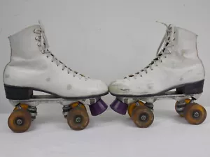 Vintage Roller Skates Sure Grip Super X 4L Womens Sz 8 USA QUAD ROLLER DERBY - Picture 1 of 9