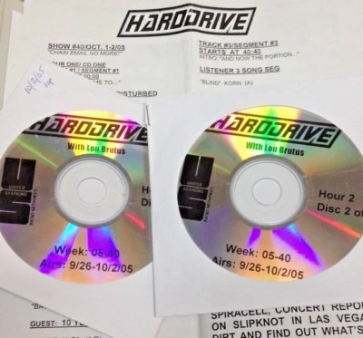 RADIO SHOW: HARDDRIVE 10/1/05 AUDIOSLAVE, GREEN DAY, FOO FIGHTERS, DISTURBED - Image 1 of 3