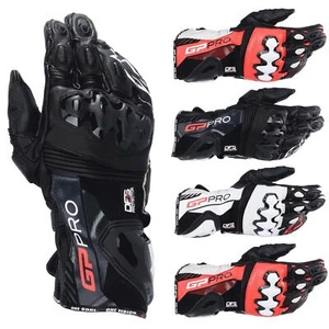 Alpinestars GP Pro R4 Leather Sports Motorcycle Gloves Track Black Red White - Picture 1 of 8