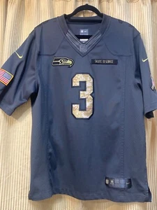 Nike NFL Seattle Seahawks Russell Wilson Salute To Service Army Jersey Size L - Picture 1 of 14