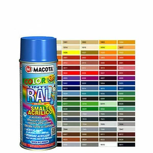 Vernice Spray 400ml Smalto Acrilico OGNI COLORE RAL NON COLA Lucido Opaco MACOTA - Foto 1 di 29