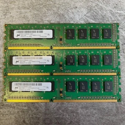 Micron 2GB DDR3 1Rx8 PC3-10600U RAM - Image 1 of 2