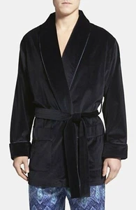 Para hombre Chaqueta de Fumar de Terciopelo Negro Elegante Fiesta Ropa Noche Cena Abrigos Blazer - Imagen 1 de 3