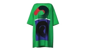 VESTIDO DE ALGODÓN ISSEY MIYAKE - IKKO TANAKA VERDE SERIE ""TRABAJO"" - TALLA 3 - Imagen 1 de 10