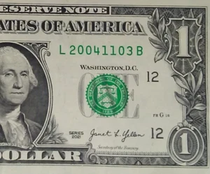 NOVEMBER 3rd 2004 Birthday Anniversary Date Note One Dollar Bill Series 2021 - Picture 1 of 3