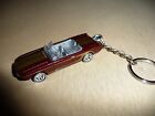 1963 Ford Mustang Ii Concept Car Diecast Model Car Keychain Convertible Maroon