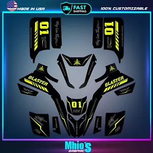 yamaha blaster yfs 200 yfs200 Aufkleber Grafik Sticker Full Kit ATV Quad Wrap - Bild 1 von 3
