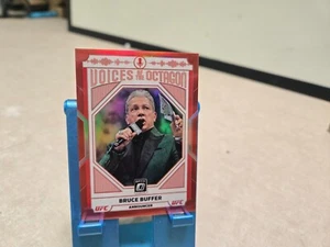 red /199 Bruce Buffer 2022 Panini Donruss  Optic UFC "Voices Of The Octagon" - Picture 1 of 2