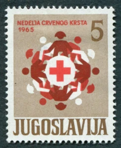 YUGOSLAVIA 1965 5d SG1147 mint MH FG OBLIGATORY TAX Red Cross Week #A07 - Picture 1 of 1
