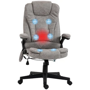 HOMCOM 6 Point Vibrating Massage Office Chair with Heat,Microfiber High Back E - Picture 1 of 10