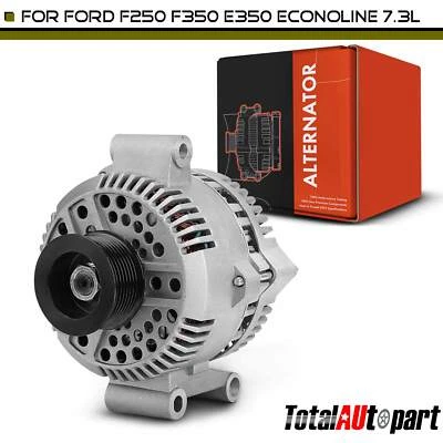 Alternator for Ford F-250 1995-1996 F-350 1995-1997 130A 12V CW 8-Groove Pulley - Image 1 of 4
