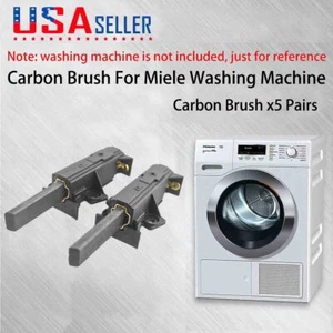 5 Pairs Motor Carbon Brush For ELECTROLUX LAVAMAT493BZ 605297075 Washing Machine - Picture 1 of 8